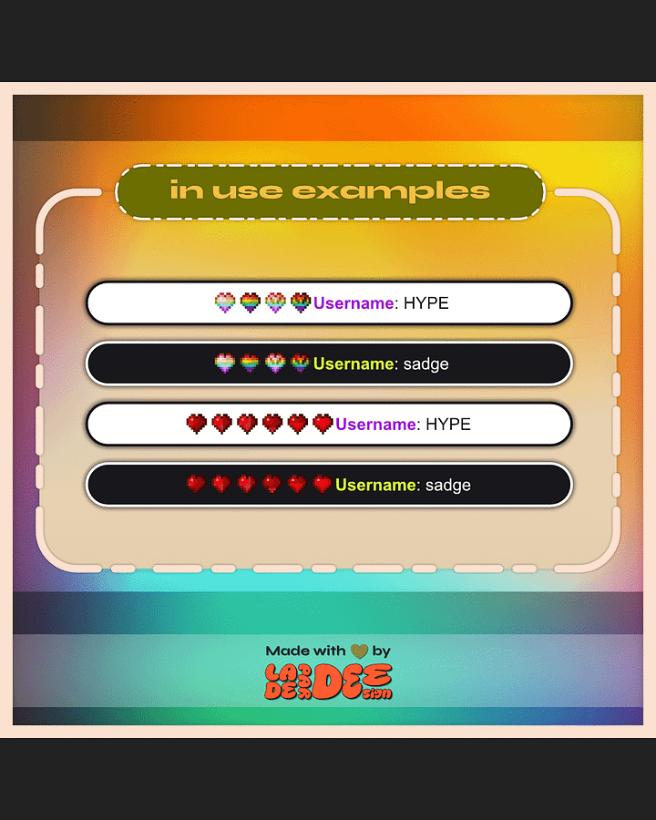MC Detailed Heart Badges product image (2)