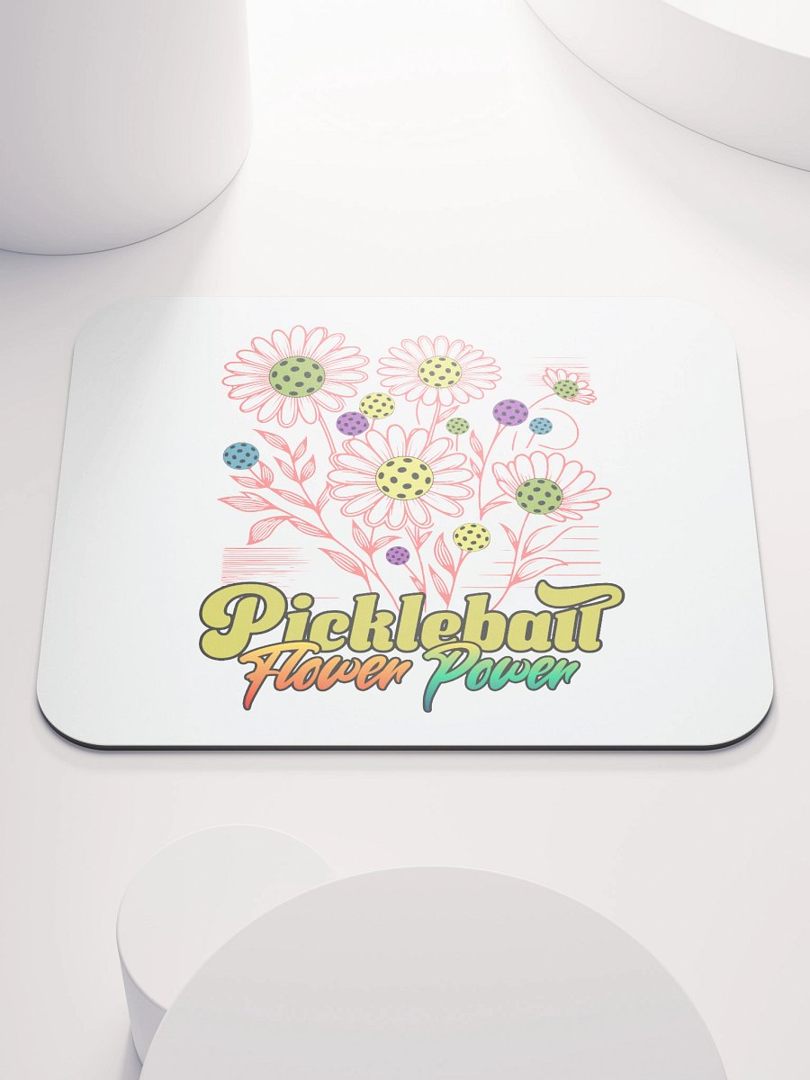 Pickleball Flower Power Mouse Pad product image (1)