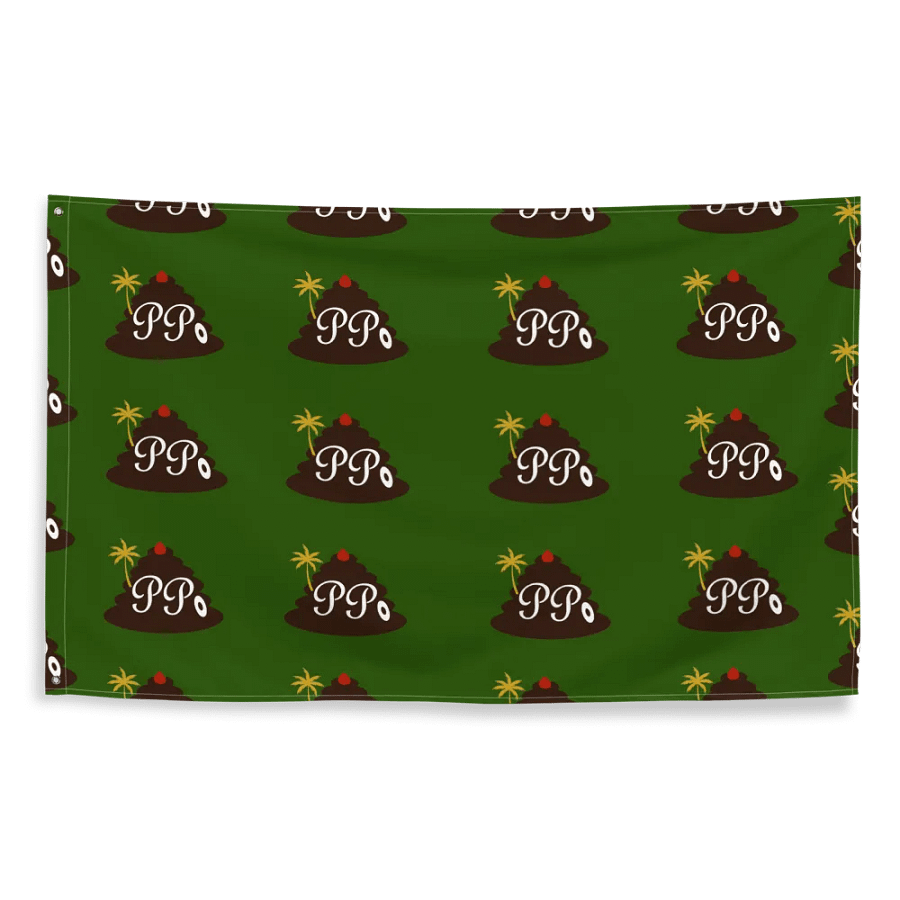 Poop Pees Classic Logo Flag product image (2)