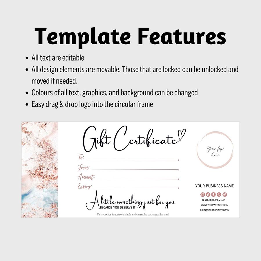 Roseanne - Gift Certificate Template product image (7)
