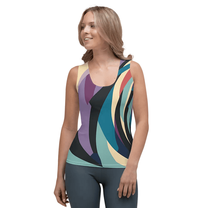 Abstract Lithographic Pattern Design Tank Top - V5 product image (1)