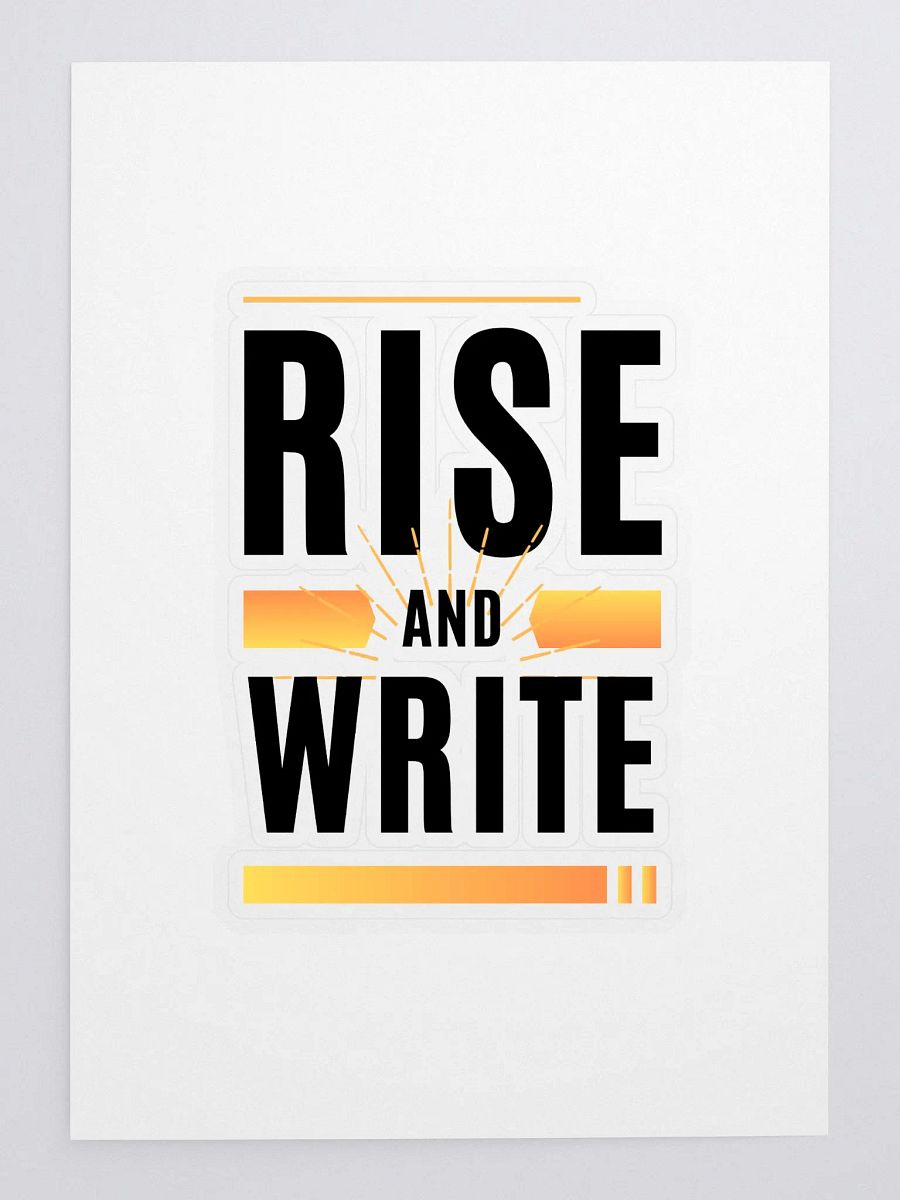 Rise and Write Sticker product image (3)
