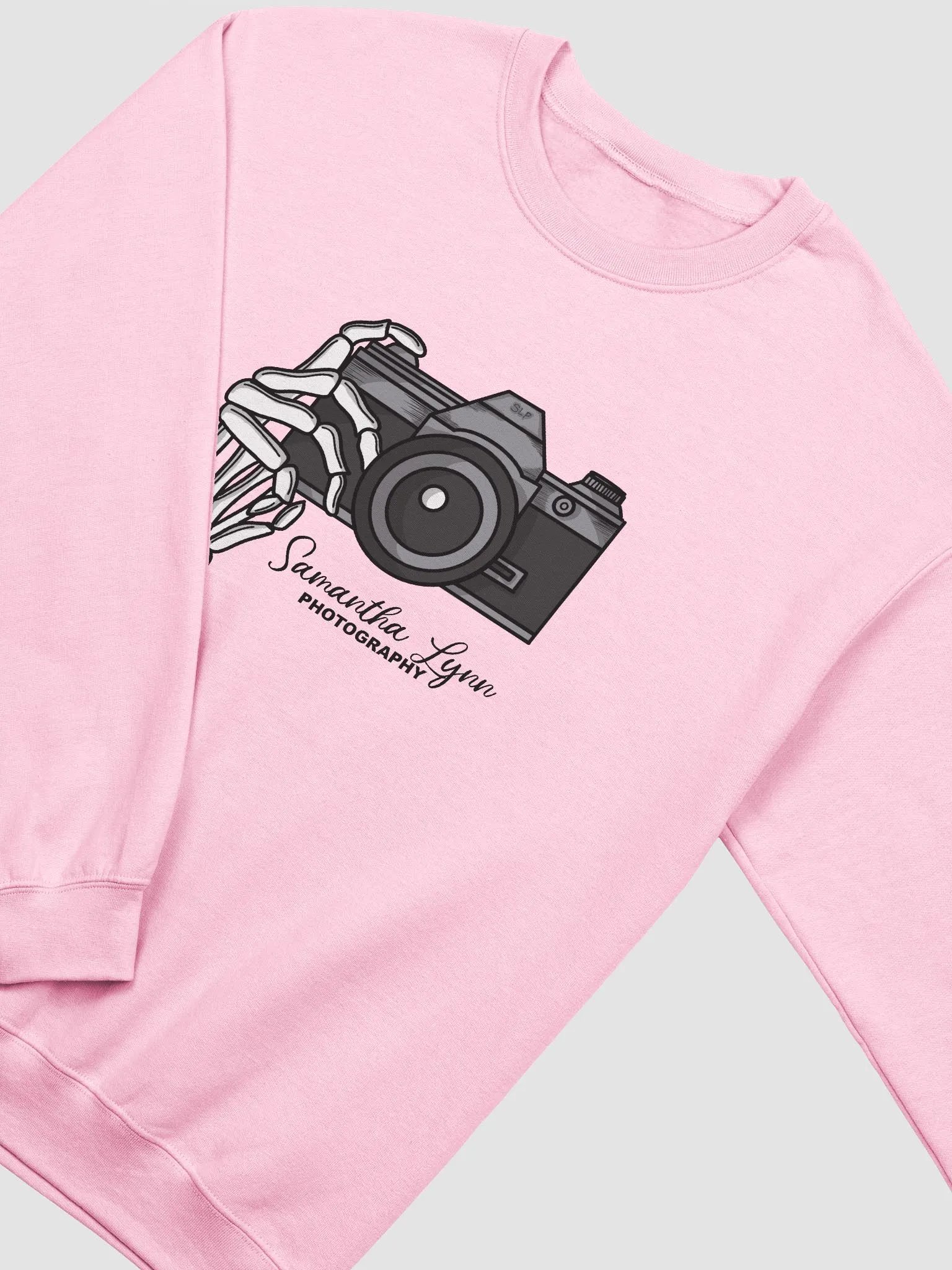 Samantha Lynn Photography - Crewneck - Skeleton Hand - Black Text product image (7)
