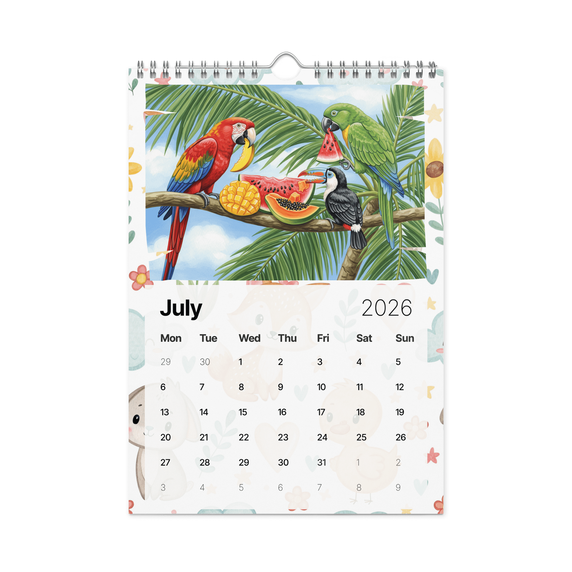 Paws of Joy Wall Calendar 2026 – Adorable Animal Friends product image (7)