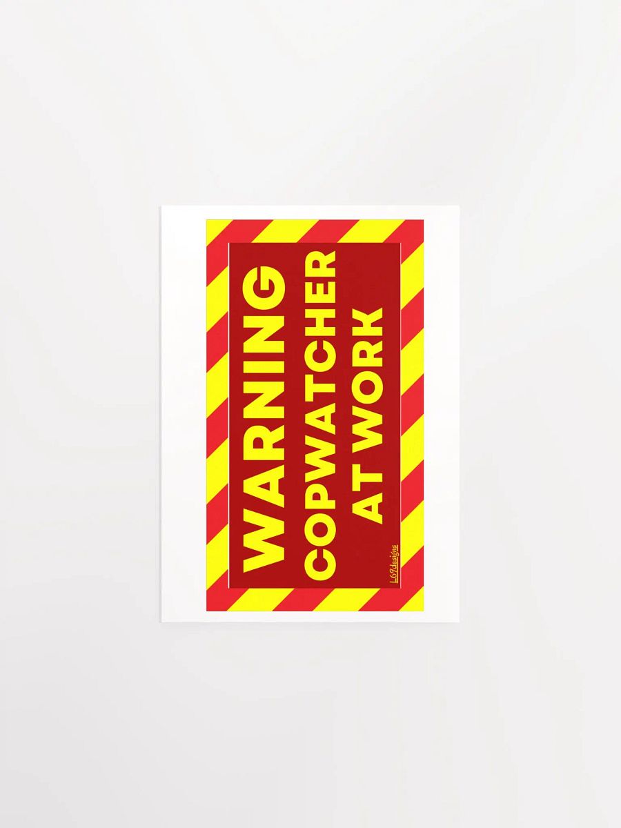 WARNING : COPWATCHER AT WORK product image (1)