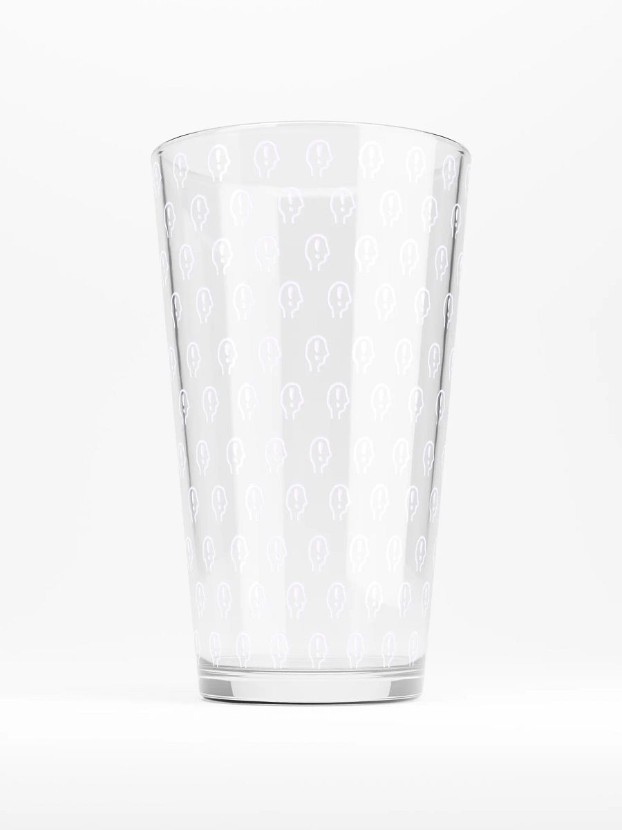 exclaiming mentally (repeating lavender design) pint glass product image (2)
