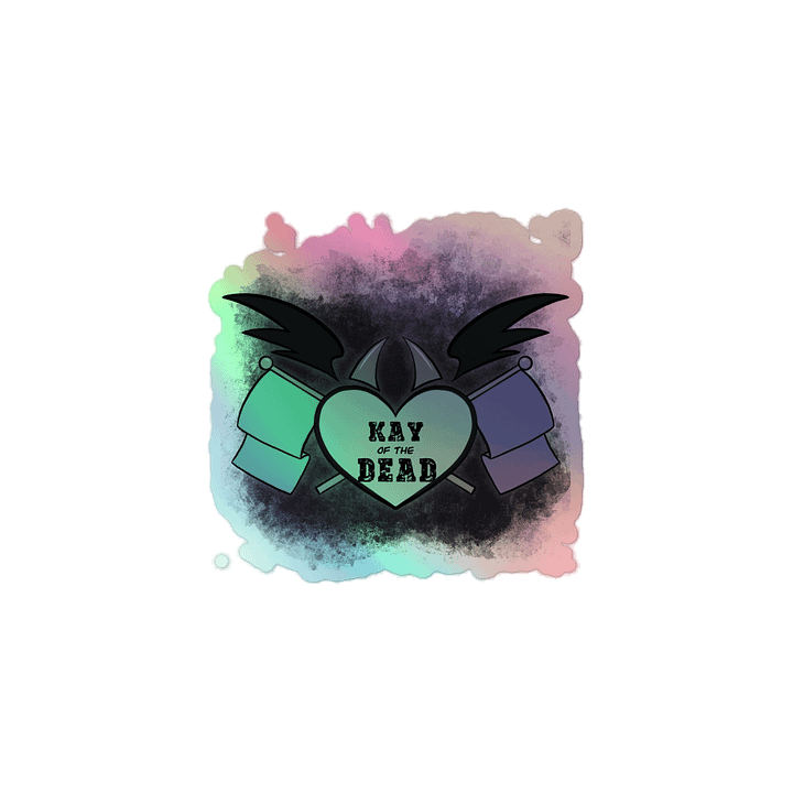 Kay_of_the_Dead Logo Holographic Sticker product image (1)