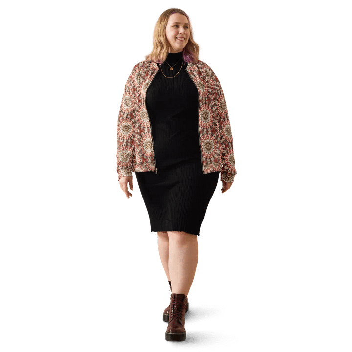 Abstract Suns Pattern Unisex All Over Print Bomber Jacket product image (2)