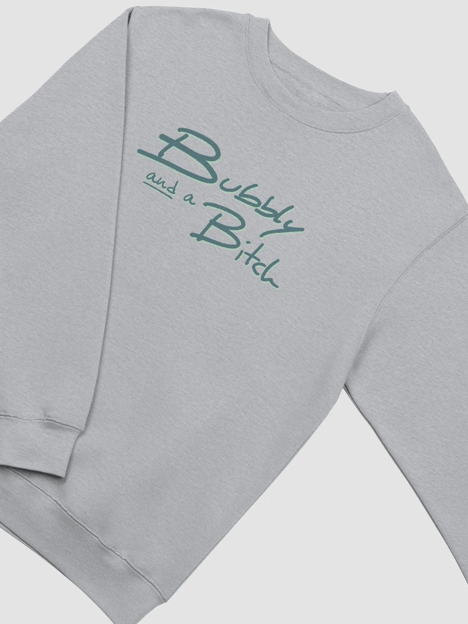 Bubbly and a B*tch (fir shadow design) printed crewneck product image (9)