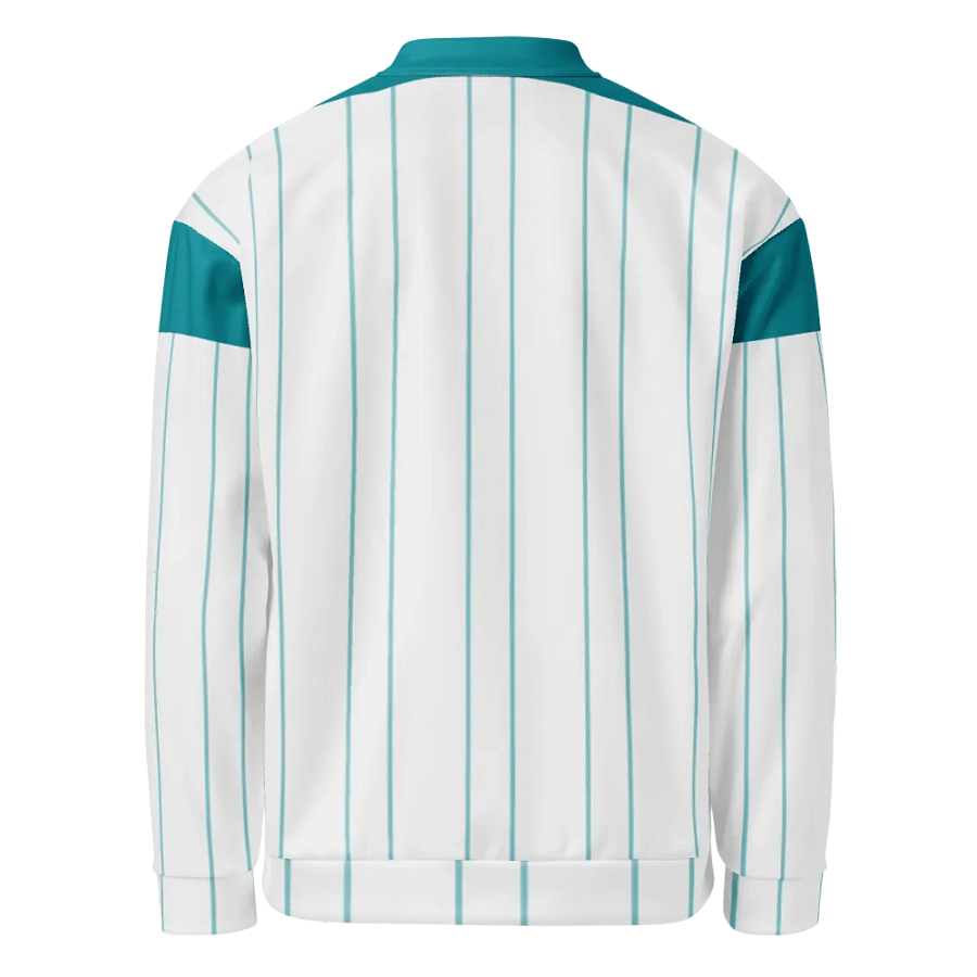Teal Horizon All-Over Bomber Jacket product image (4)