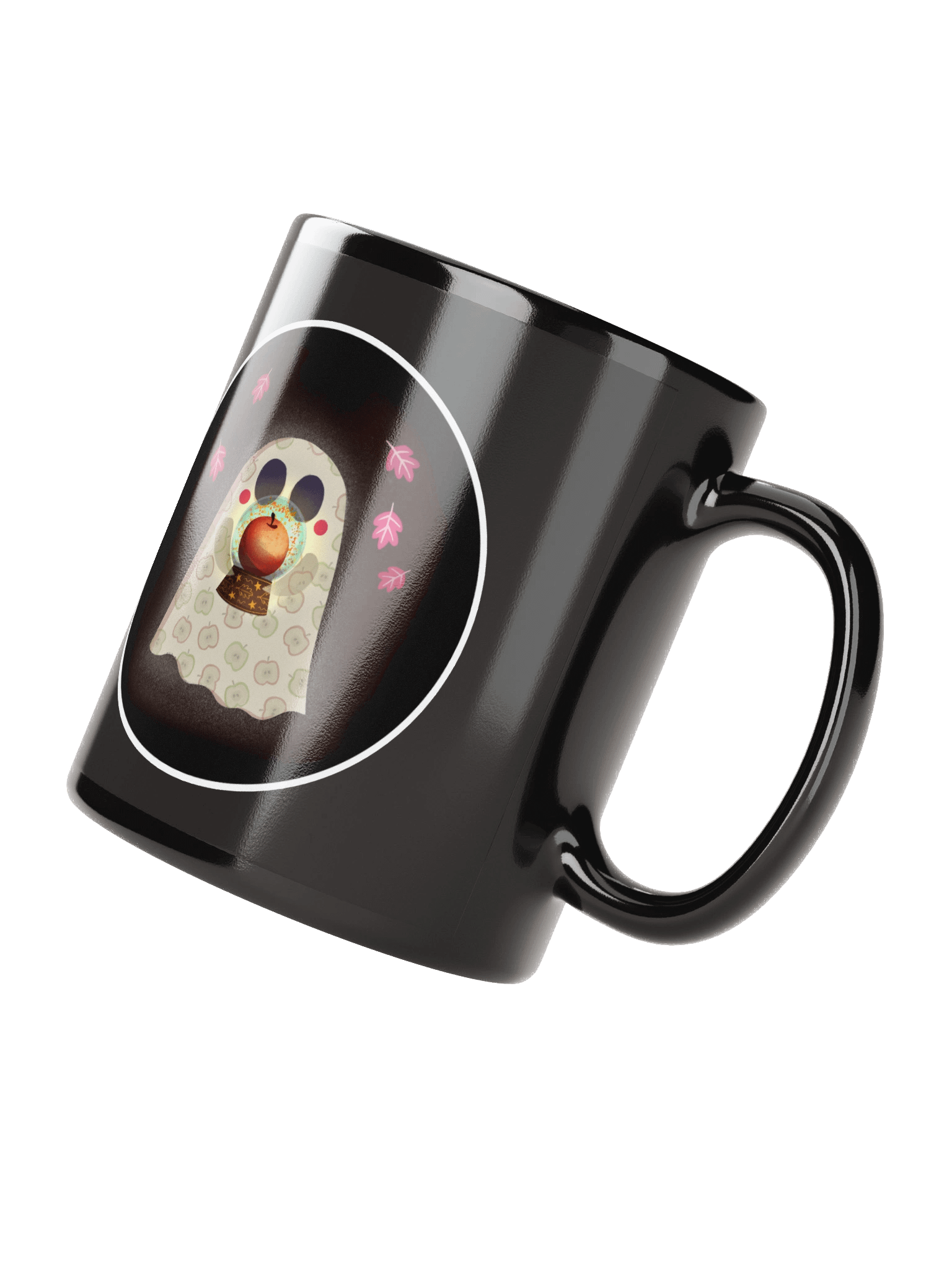 Little Ghost Fall Harvest Haunt - Black Ceramic Mug product image (3)