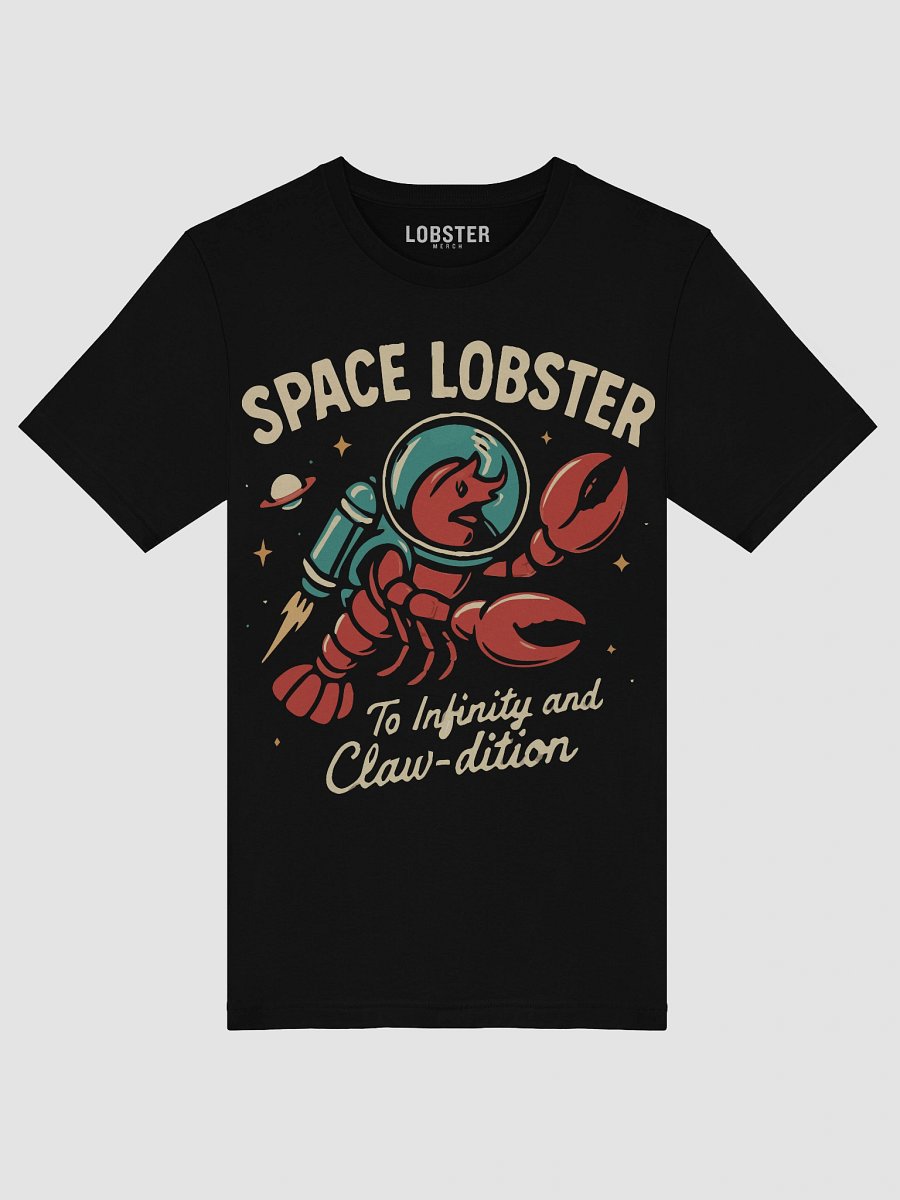 Space Lobster T-Shirt – Funny Lobster Graphic Tee for Sci-Fi Fans product image (5)