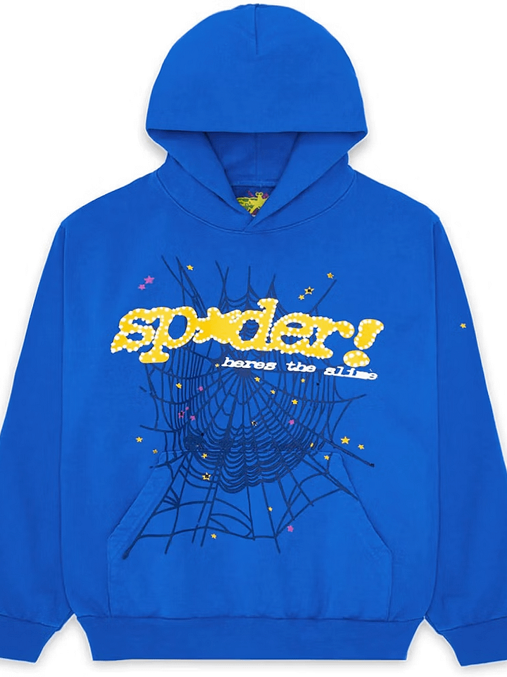 Sp5der TC Hoodie Blue product image (1)