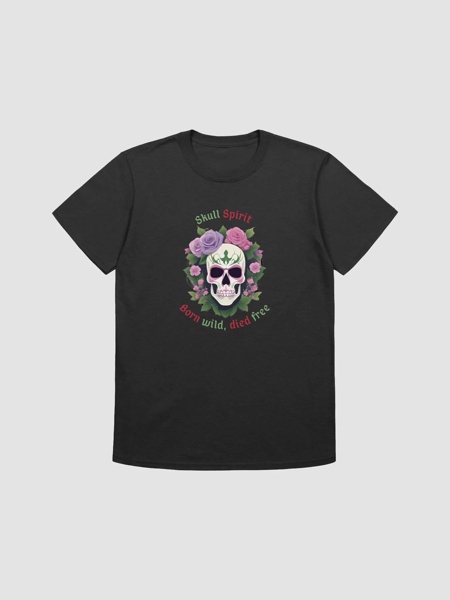 Floral Spirit Skull D Unisex Tee product image (2)