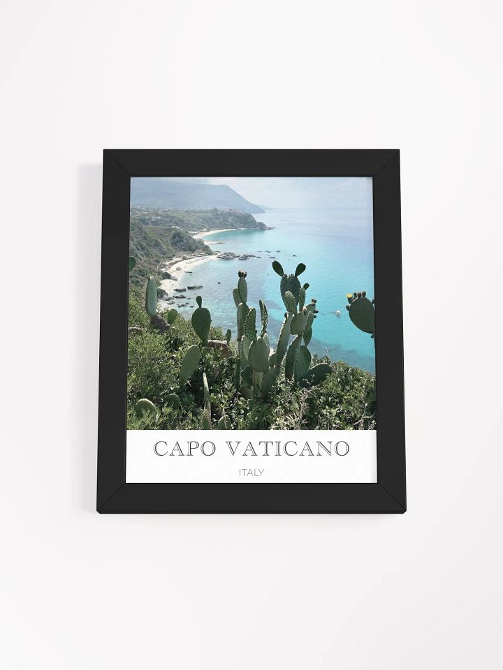Capo Vaticano Calabria - Framed High-Quality Matte Poster product image (1)