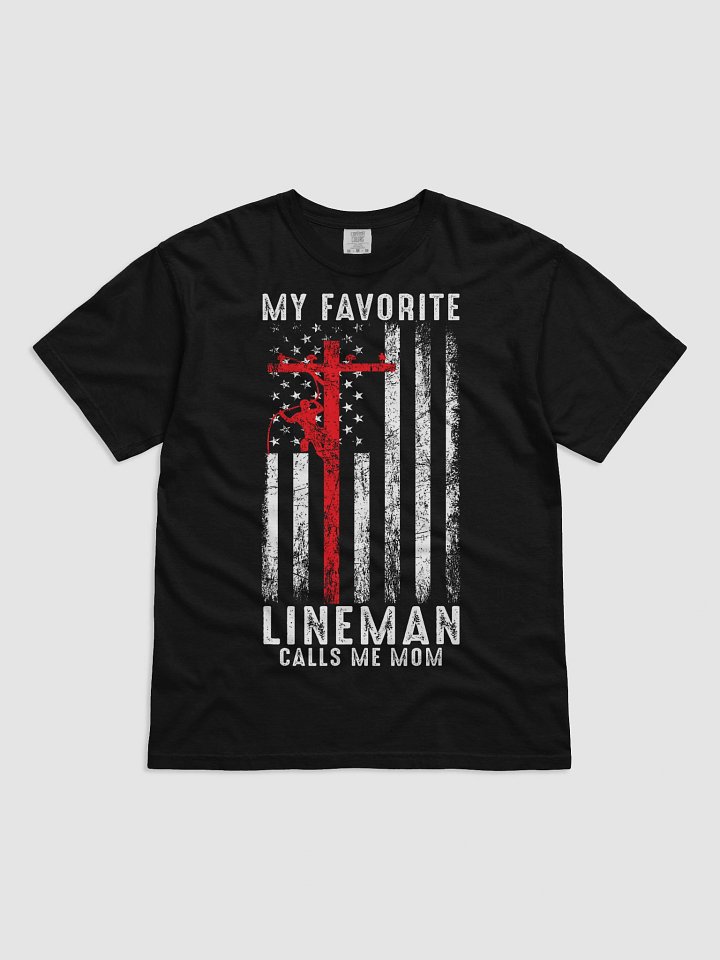 Proud Lineman Mom Tee product image (1)