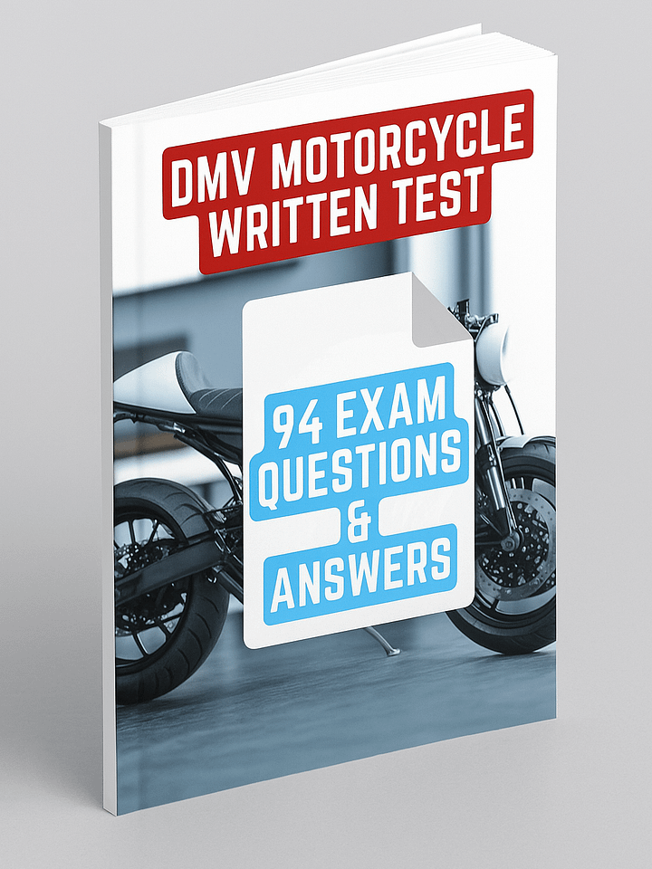DMV Motorcycle Written Test product image (1)