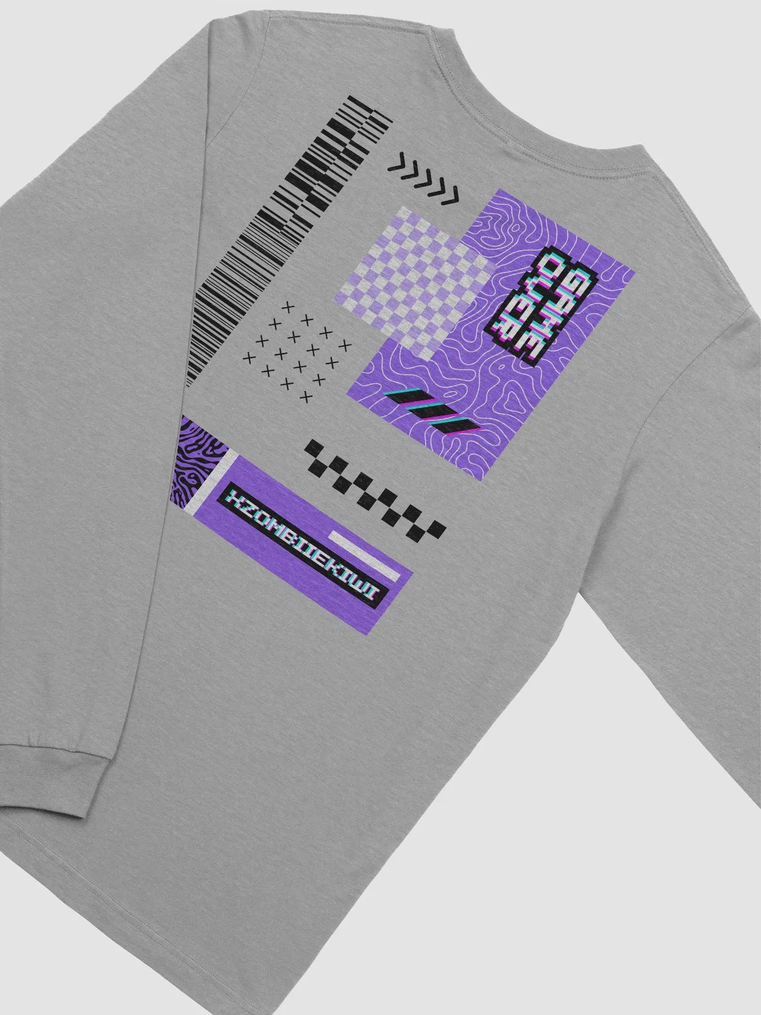 Game Over Glitch In Black | Canvas Long Sleeve product image (14)