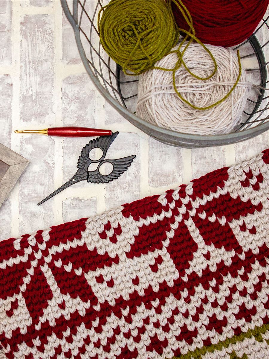 Holiday Fair Isle Rug Crochet Pattern product image (3)