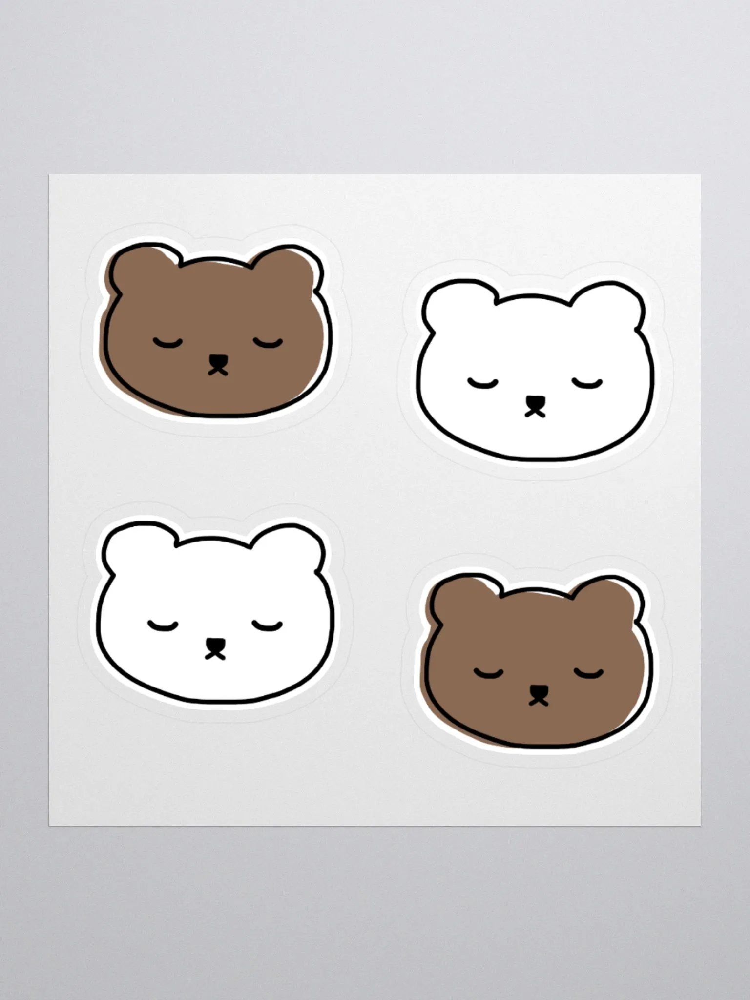 Sleepy Bear Stickers product image (1)