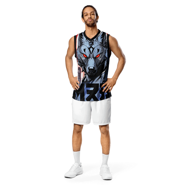 Cyberwolf Unleashed All-Over Print Basketball Jersey product image (2)