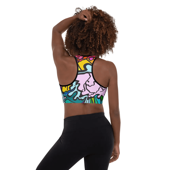 Vivid Flow All-Over Sports Bra - Wave at Sunset product image (3)
