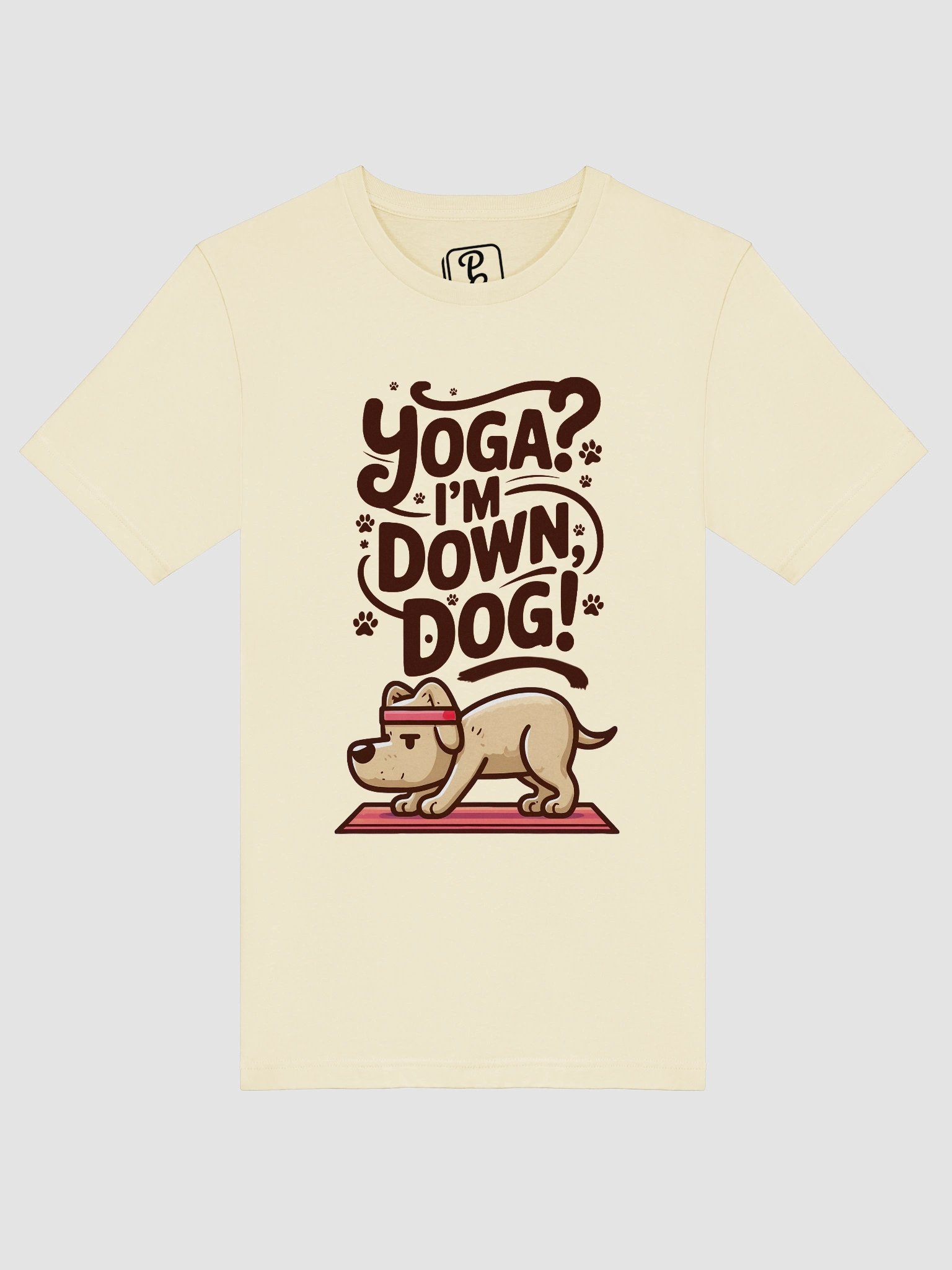 Yoga? I'm Down Dog! – Funny Dog Yoga Tee for Pet Lovers & Fitness Enthusiasts T-Shirt product image (5)
