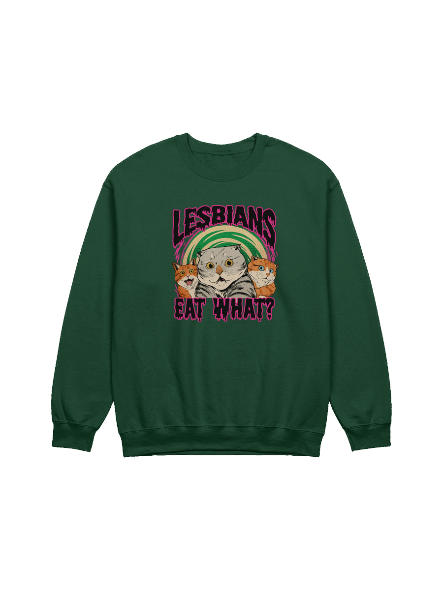 Funny "LESBIANS EAT WHAT" Crewneck Sweatshirt product image (5)