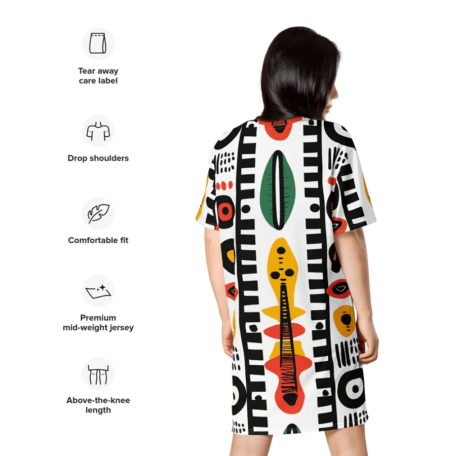 Afrobeat Harmony T-Shirt Dress product image (2)