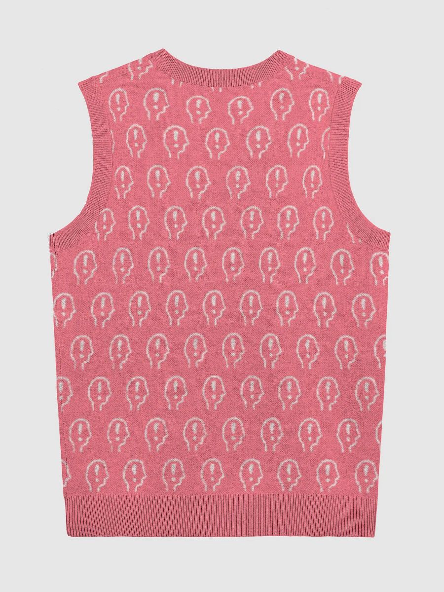 EXCLAIMING MENTALLY (duotone pink) knitwear vest product image (9)