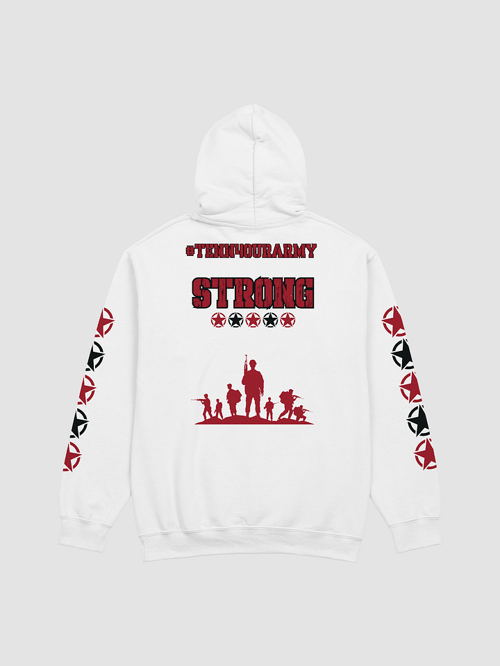 #TeNN4OURARMY Hoodie Red & Black product image (4)