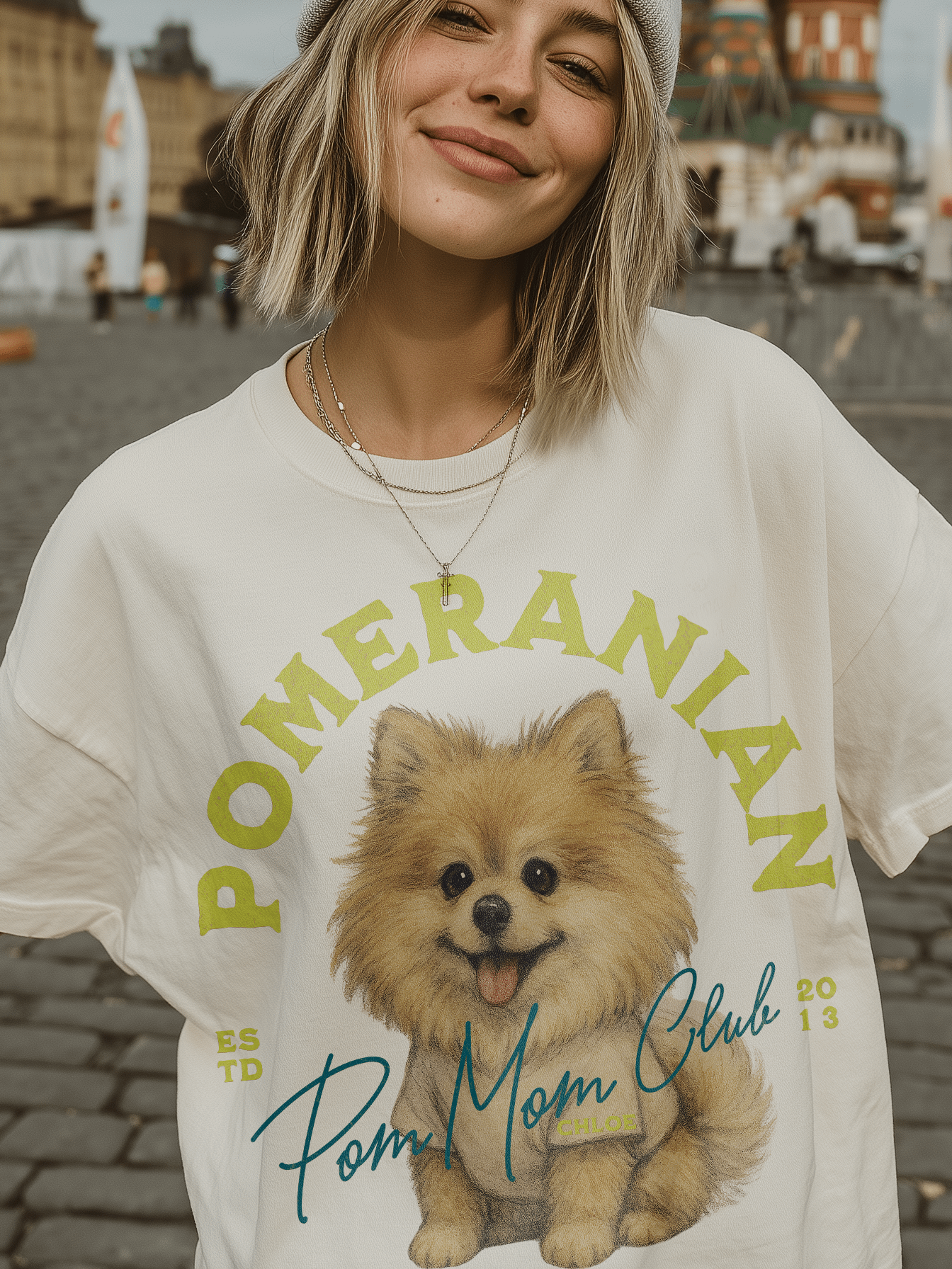 Pomeranian Tshirt Yellow product image (2)