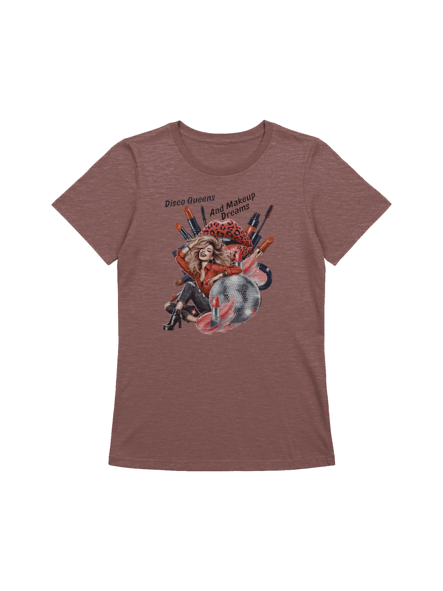 Women's Supersoft Relaxed-fit T-Shirt Disco Queens and Makeup Dreams Graphic product image (6)