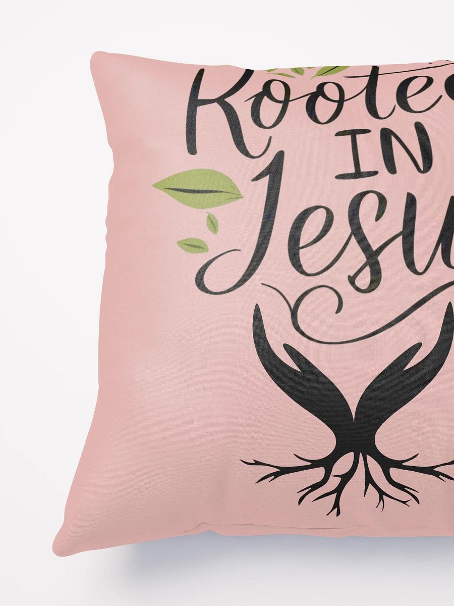 Rooted In Jesus Inspirational Throw Pillow product image (5)