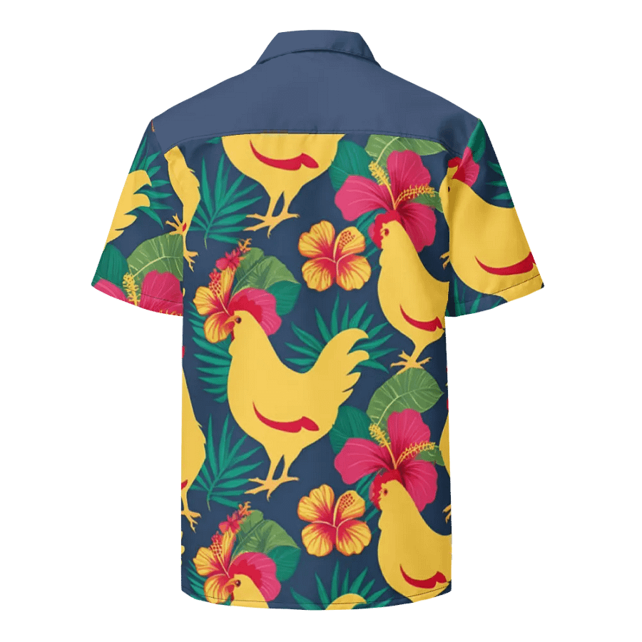 Tropical Chicken Paradise Hawaiian Shirt product image (2)