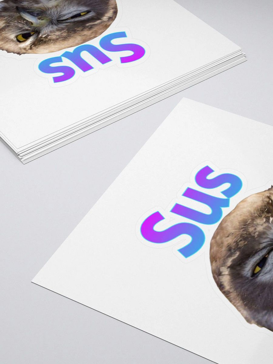 Sus Owl Sticker product image (4)