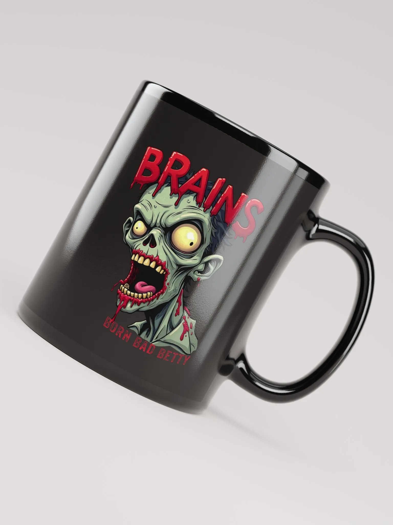 Zombie Brains Black Mug product image (5)