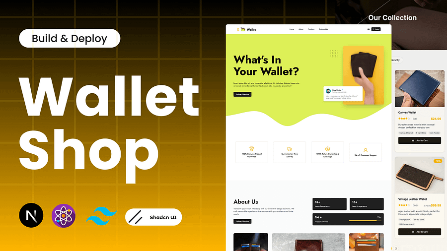 Wallet E-commerce Store with React, Next.js, Tailwindcss, Shadcn UI & AOS Animation product image (3)