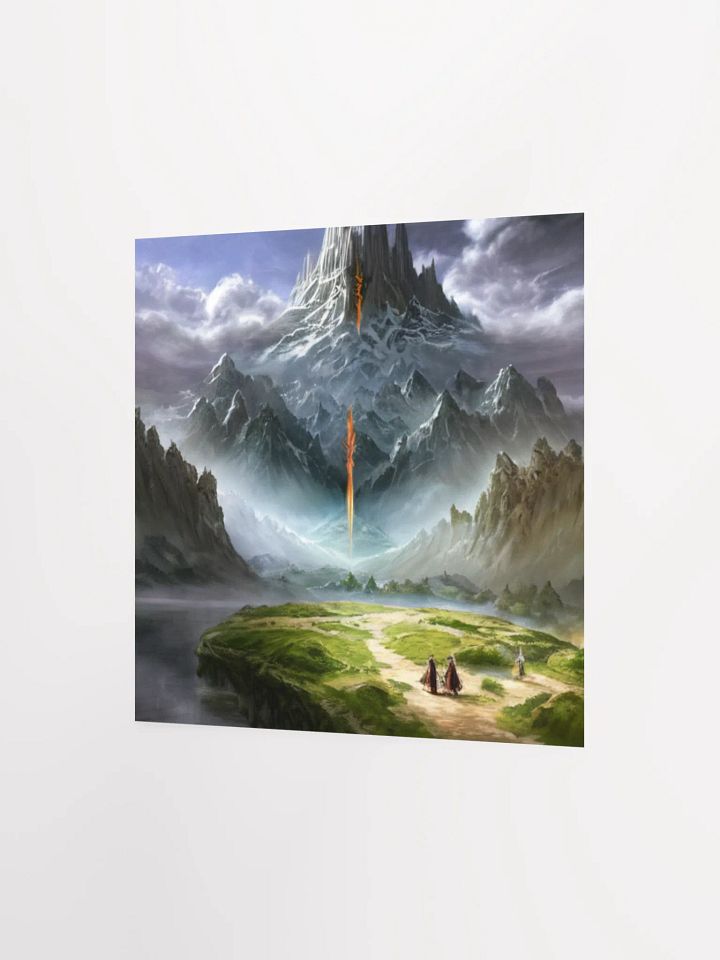 Mystical Mountain Path Lord Of The Rings Anime Concept Art Poster product image (7)