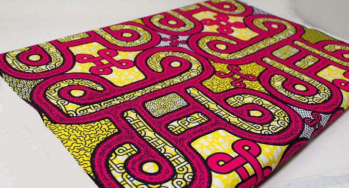 Scampolo Tessuto Wax Print - Design Astratto - Varie Misure - cod.573/B-D product image (2)
