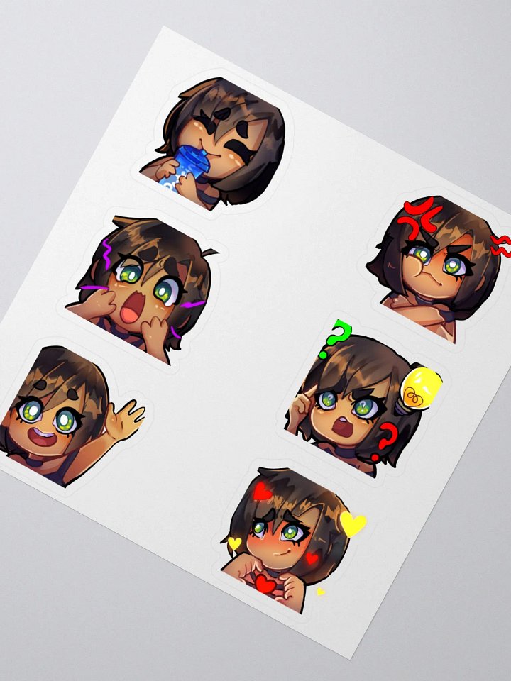 6 Emote stickers! Tea* product image (2)