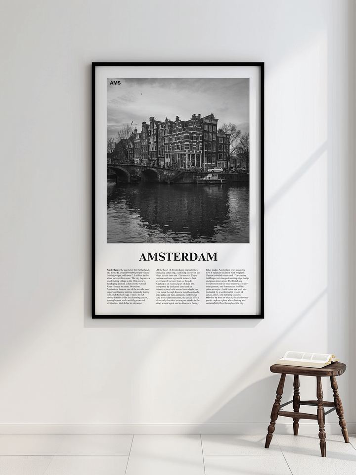 Amsterdam 04 Newspaper Poster | Framed product image (2)