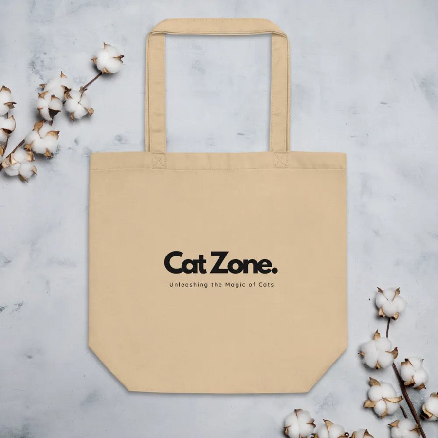 Cat Zone - Eco-Friendly Black Canvas Tote Bag product image (4)