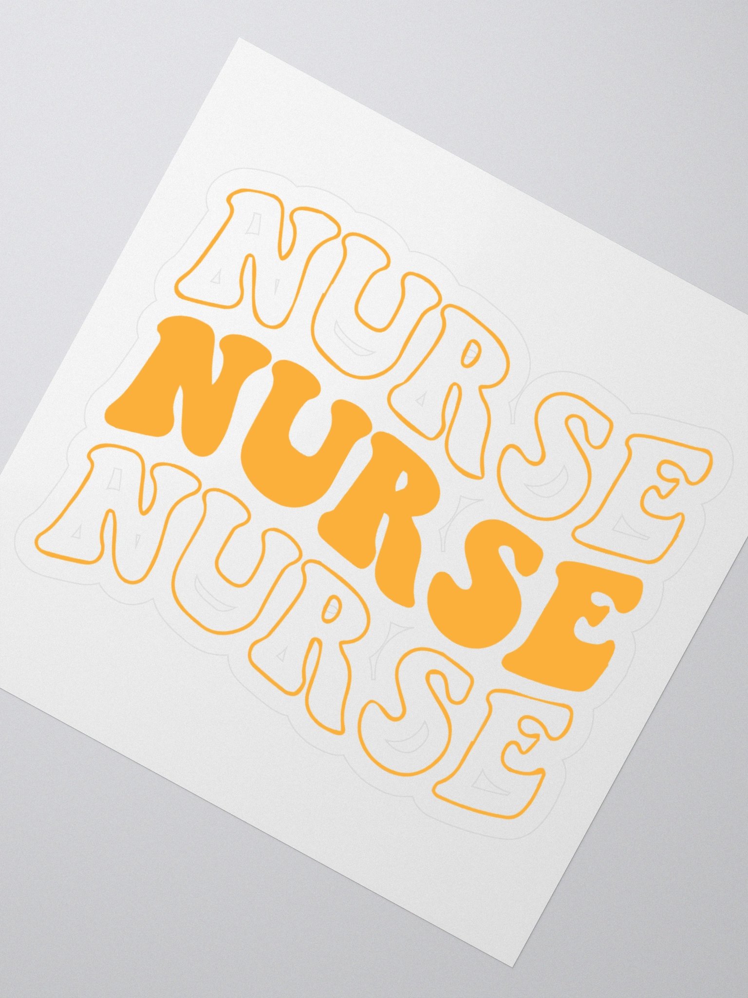 Bold Nurse Repeat Kiss-Cut Stickers product image (2)