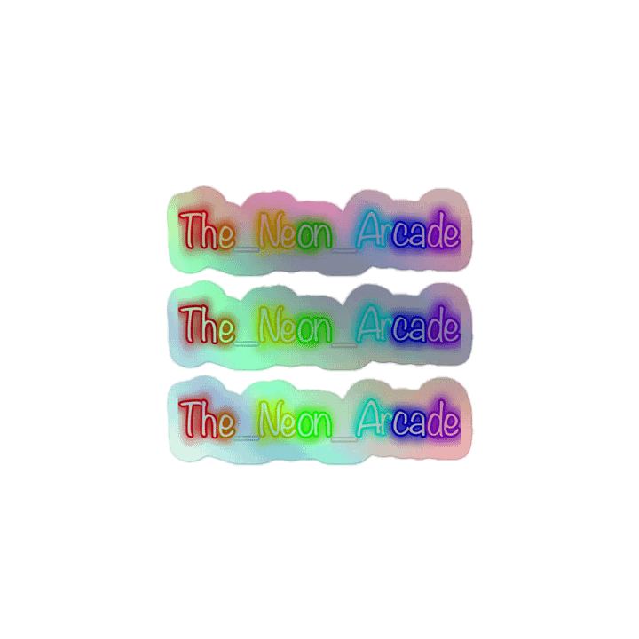 The Neon Arcade Holographic Decal 3 set product image (1)