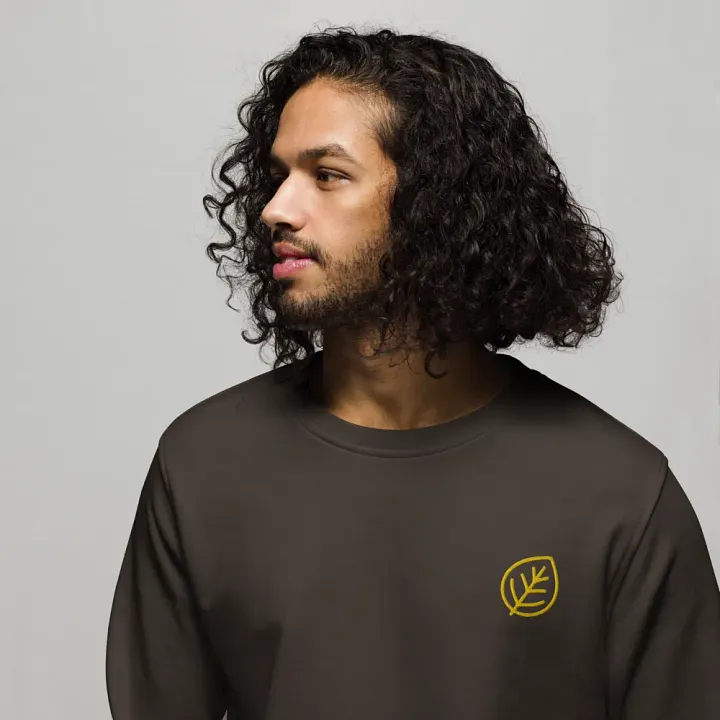 Leaf Design Organic Cotton Sweatshirt product image (1)