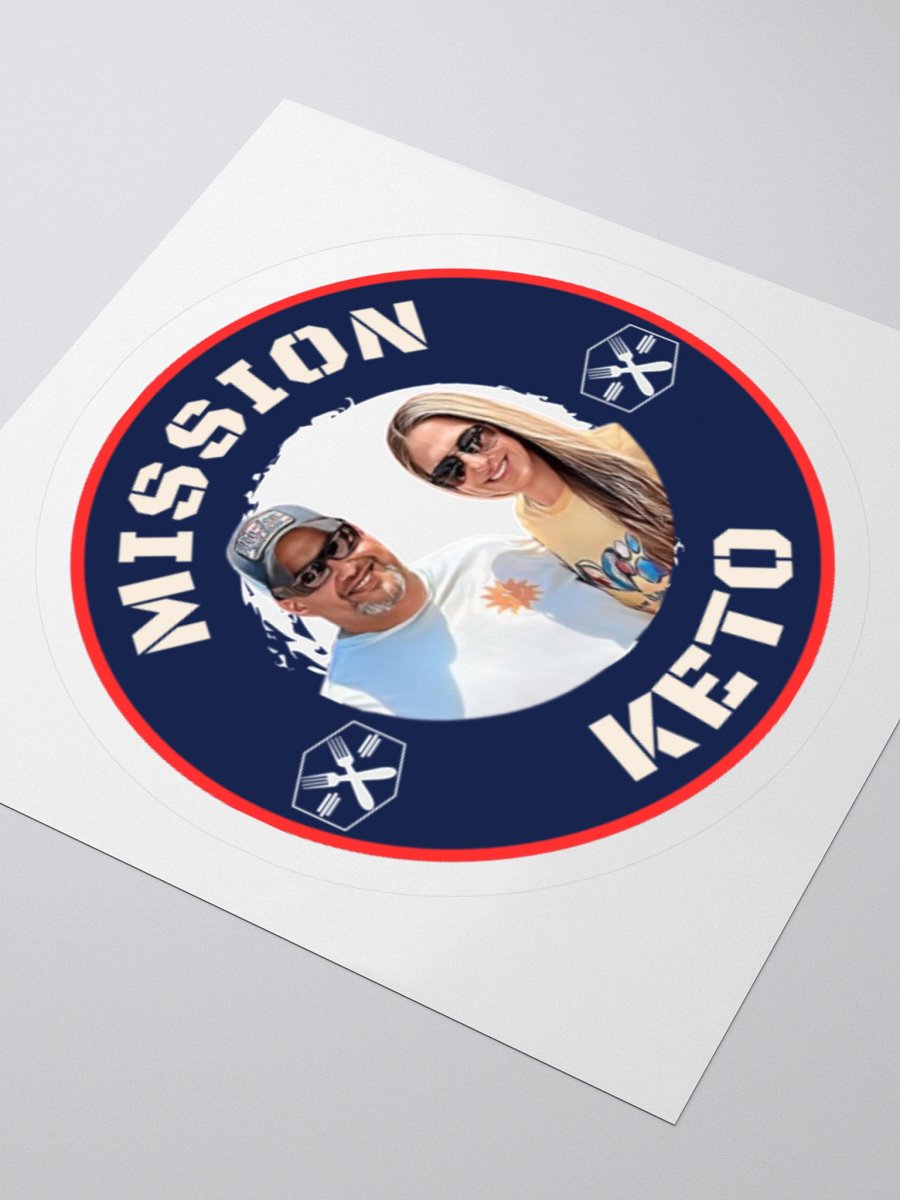 Mission Keto Red White & Blue Sticker product image (9)