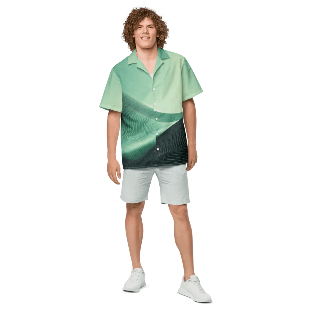 Men's Full-Print-7 Green Hawaiian Shirt product image (7)