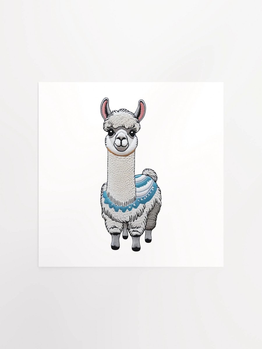 Llama Love Embroidered Patch Poster product image (4)