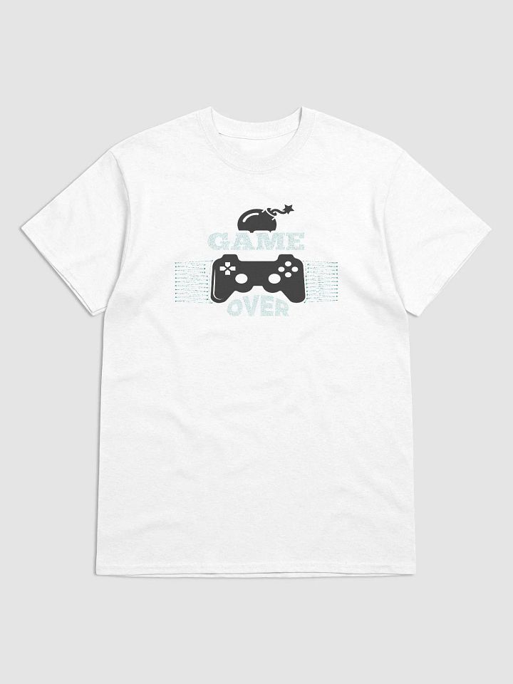 Pixelated Game Over Whale T-Shirt product image (1)